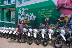 FAO presents 30 additional motorcycles to MoFA to strengthen Animal Health Services