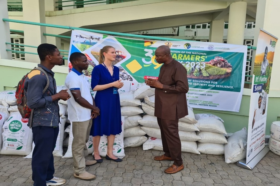 IWMI West Africa supports National Farmers’ Day with Organo-Mineral Fertilizer